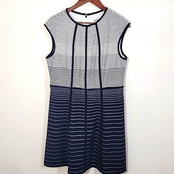 CB Established 1962 striped fit and flare dress - Picture 1 of 10